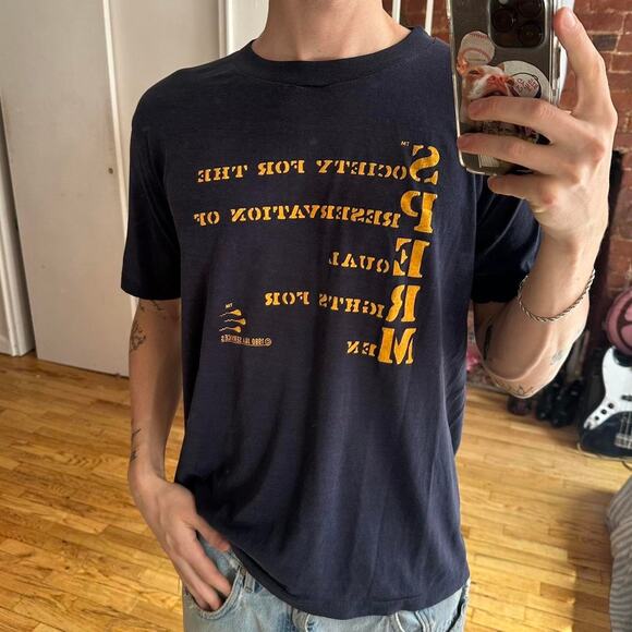 Vintage 70s Sperm Funny Men’s Rights Graphic Tee Shirt - Picture 7 of 7